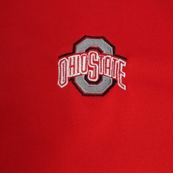 NCAA Ohio State Buckeyes Red Polo Fit Dry Medium - Picture 3 of 7